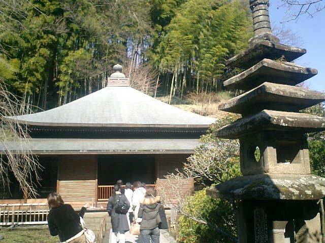 30）東慶寺、本堂。昭和10年建立。背後は竹林.jpg